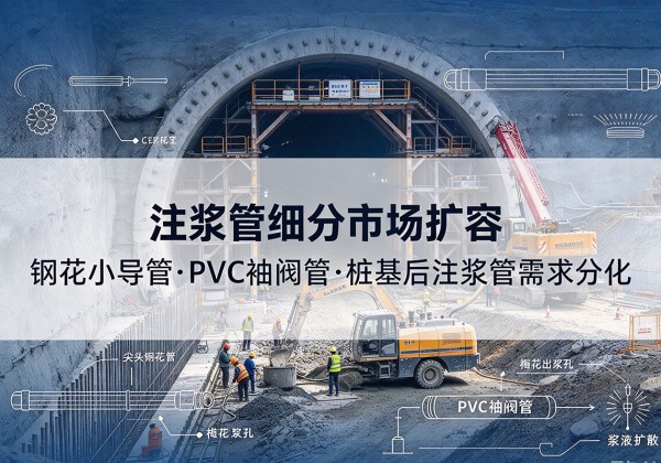 改则注浆管细分市场扩容，隧道钢花小导管、PVC 袖阀管、桩基后注浆管需求分化